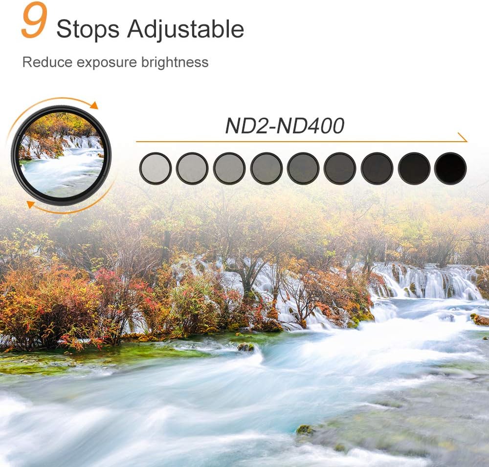 52mm Variable ND Filter ND2-ND400 M7686