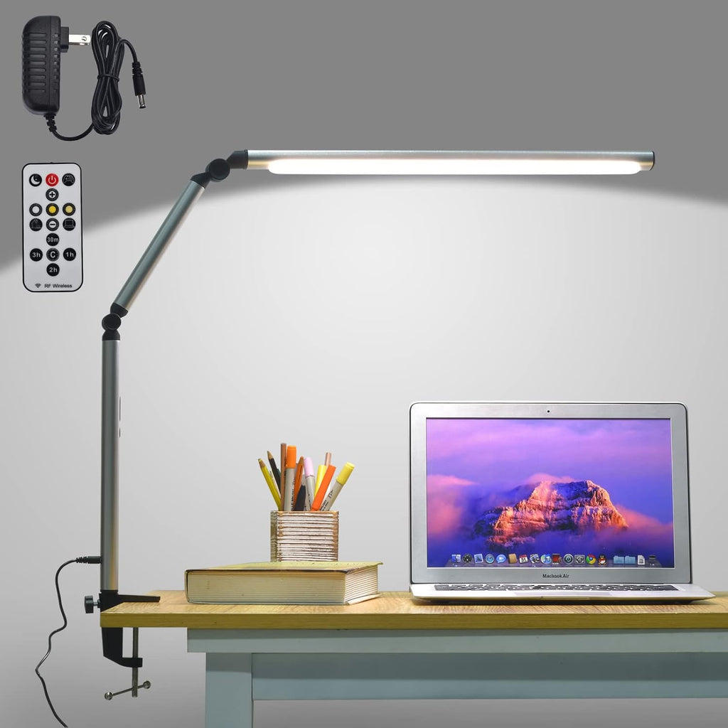 LED Desk Lamp with Clamp and Remote N82246