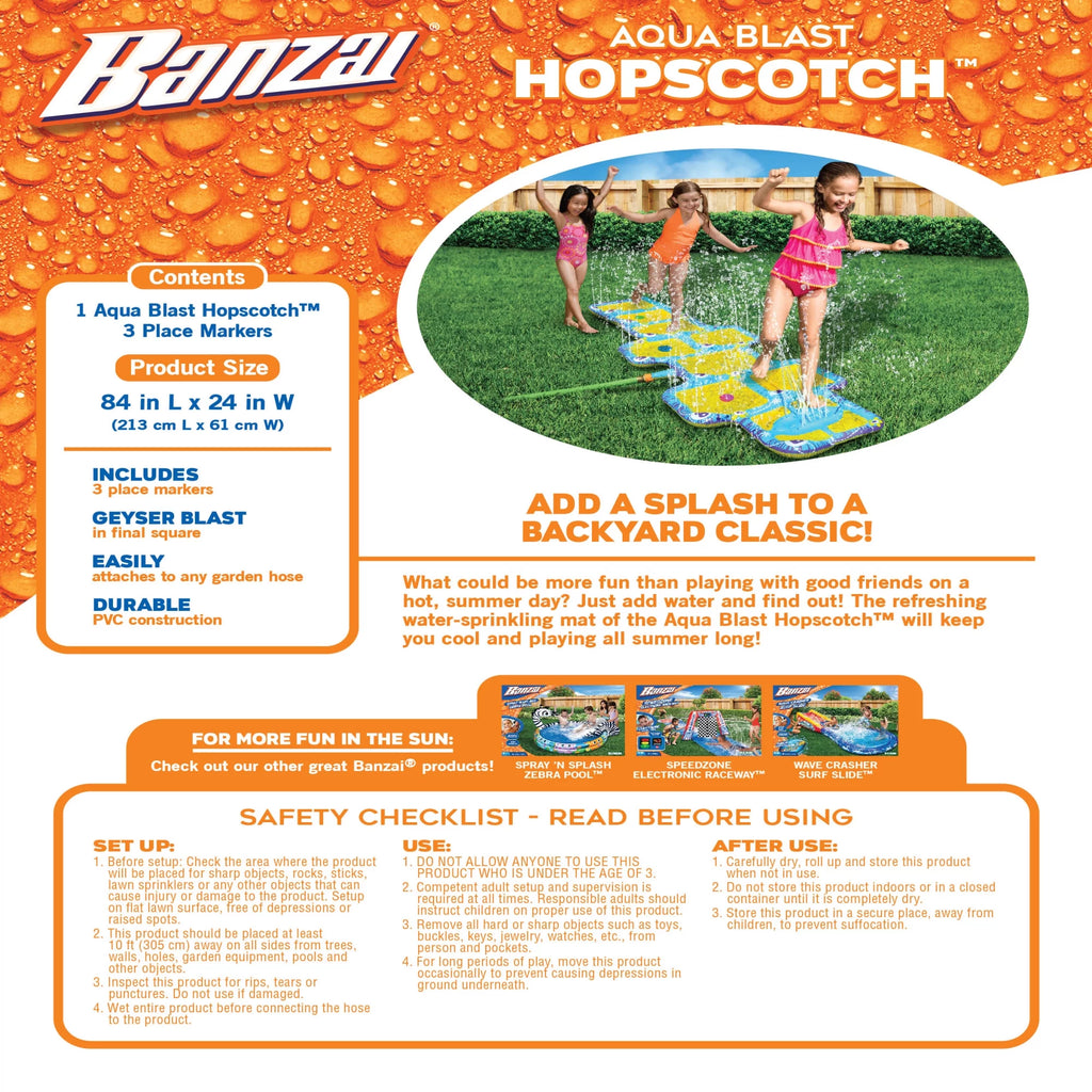 Hopscotch Sprinkler Game with No-Slip Surface K735127