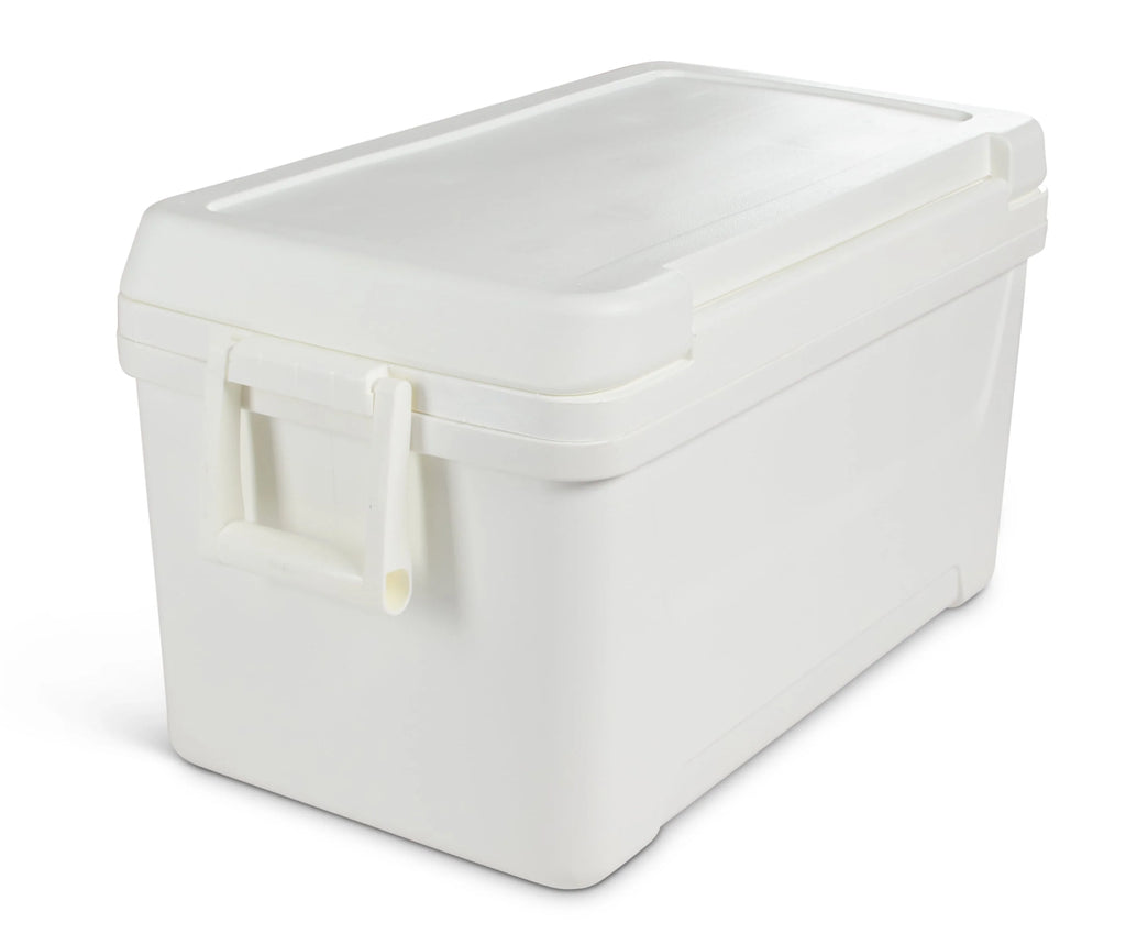 48 QT White Hard Sided Ice Chest Cooler Z2803