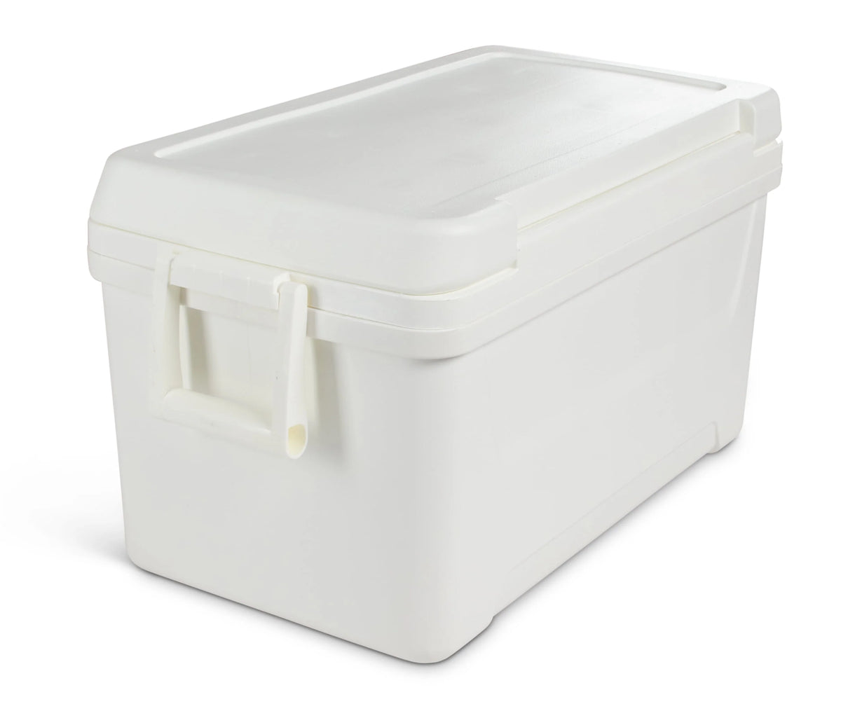 48 QT White Hard Sided Ice Chest Cooler Z2803