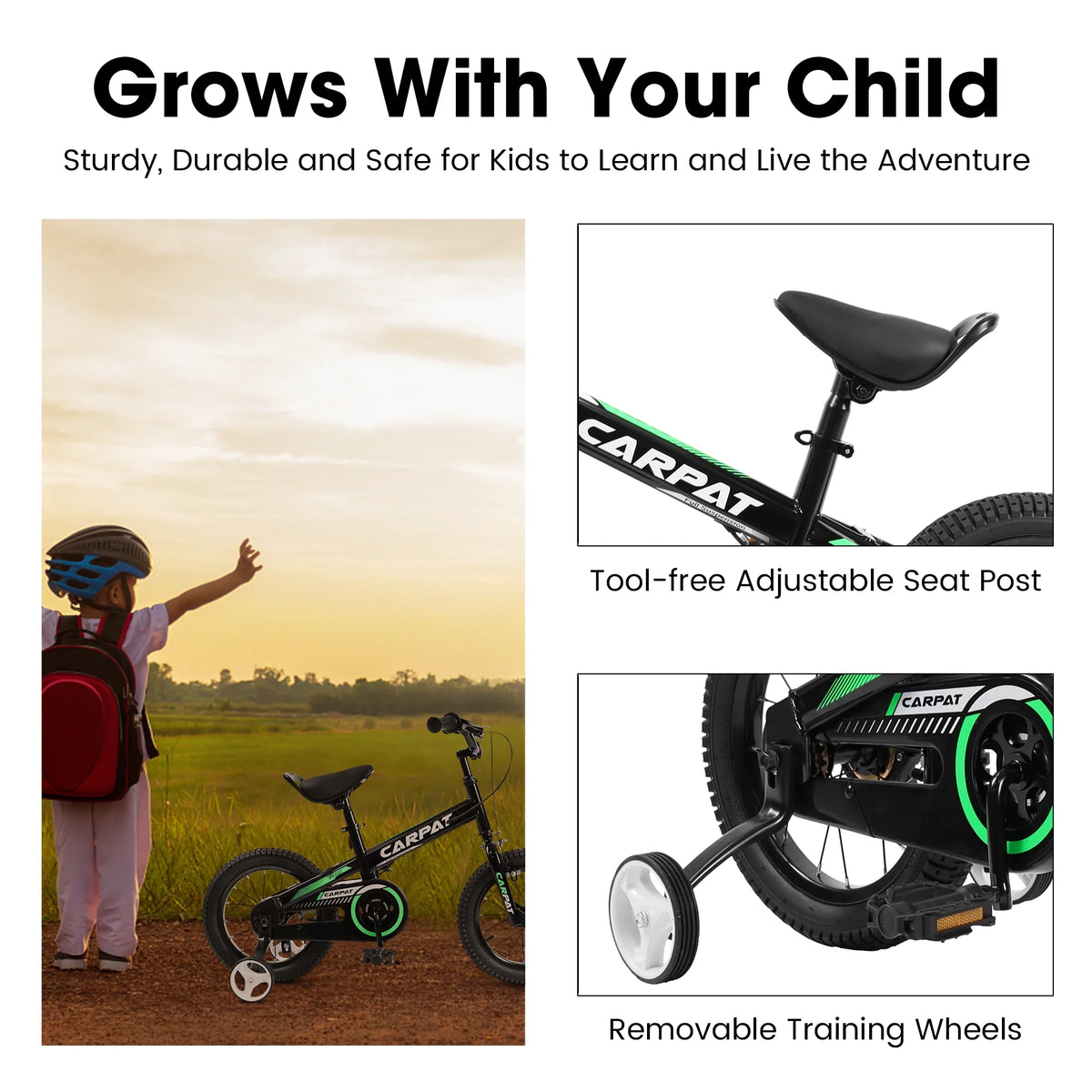 14 16 Inch Toddler Bike with Training Wheels L1388