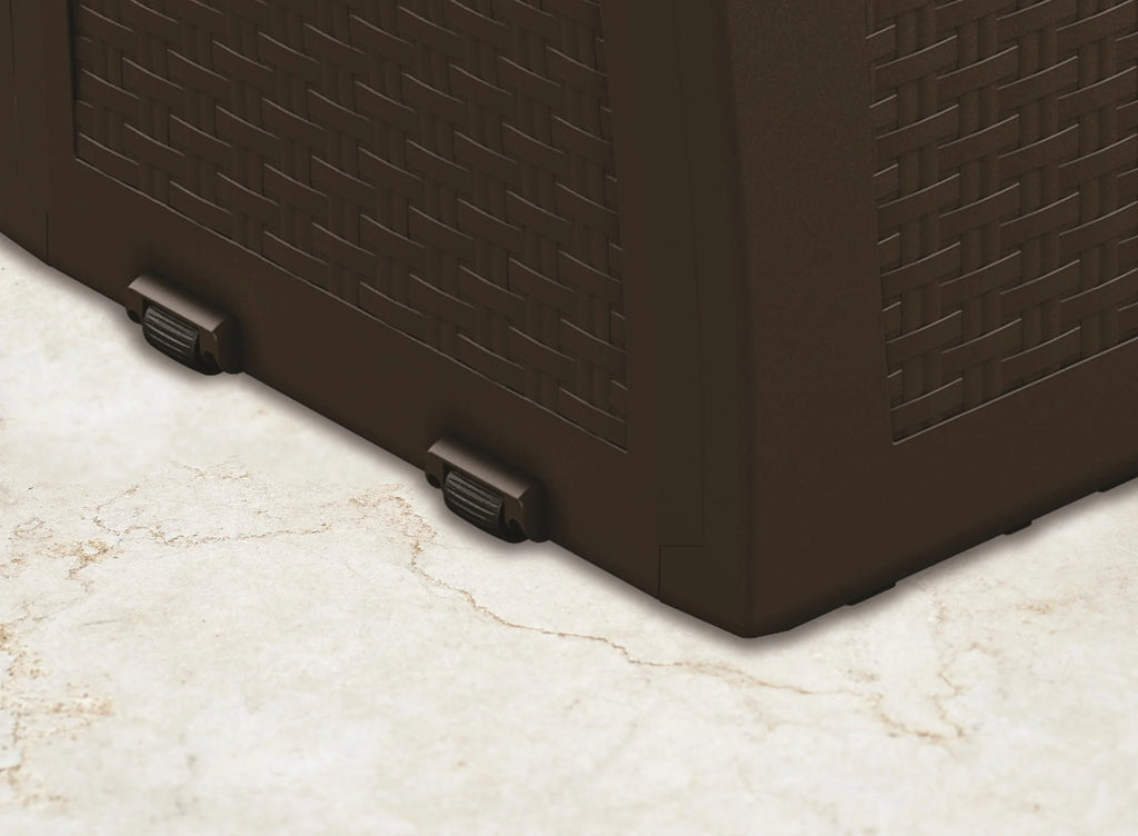 Brown Resin Outdoor Storage Deck Box Y7090