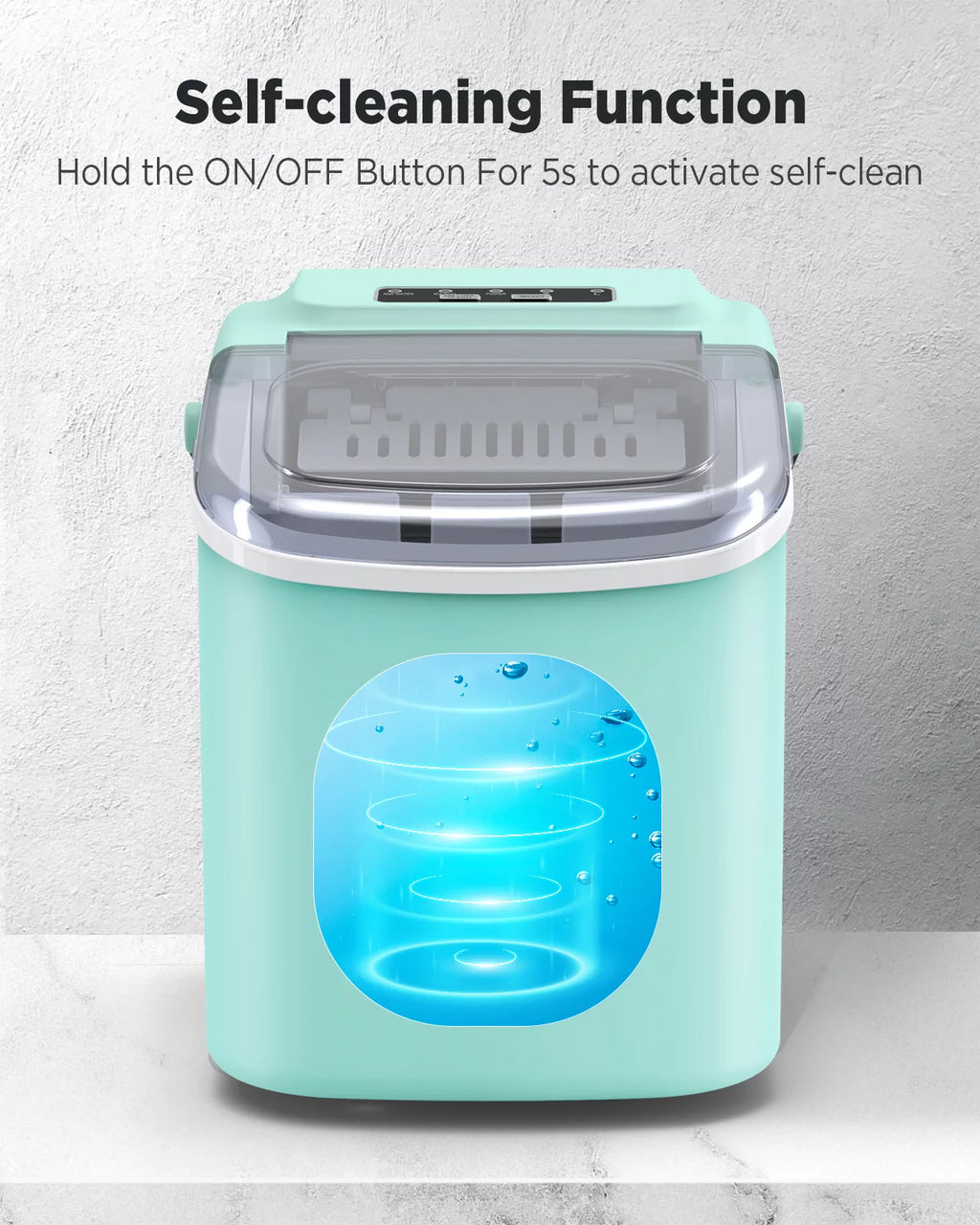 Countertop Ice Maker with Ice Scoop and Basket B5259