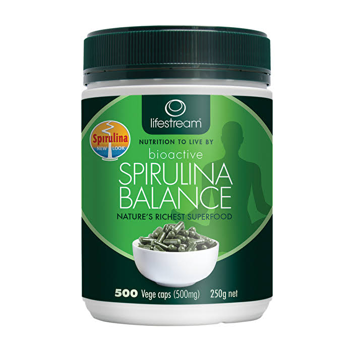 500 mg Spirulina Capsules F5538