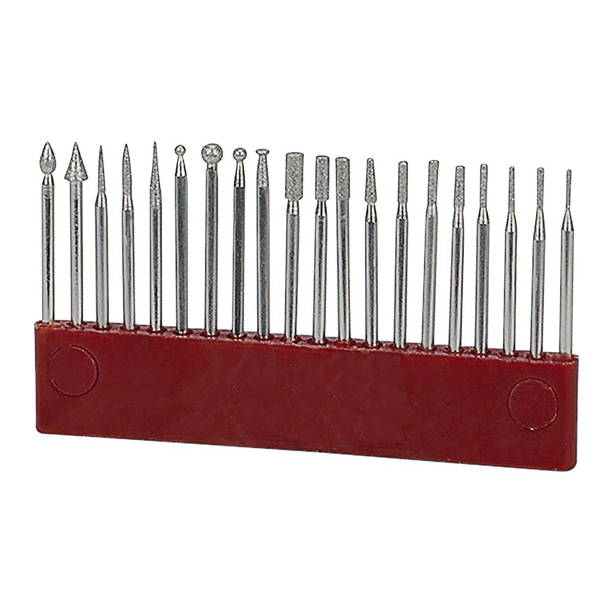 Diamond Point Rotary Bit Set, 20-Piece L448794