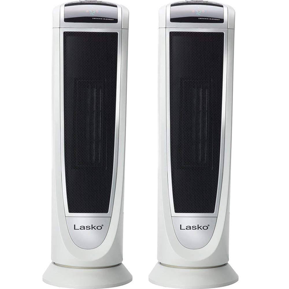 Digital Ceramic Tower Heater with Remote Control 2-Pack V765504
