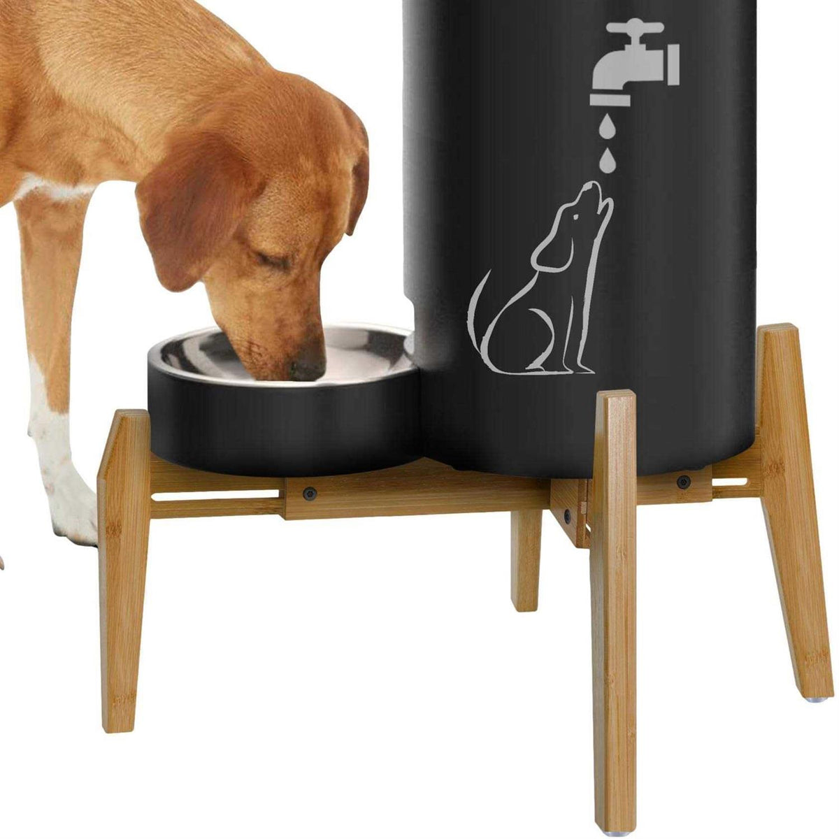 Dog Water and Food Dispensers Stand V68597
