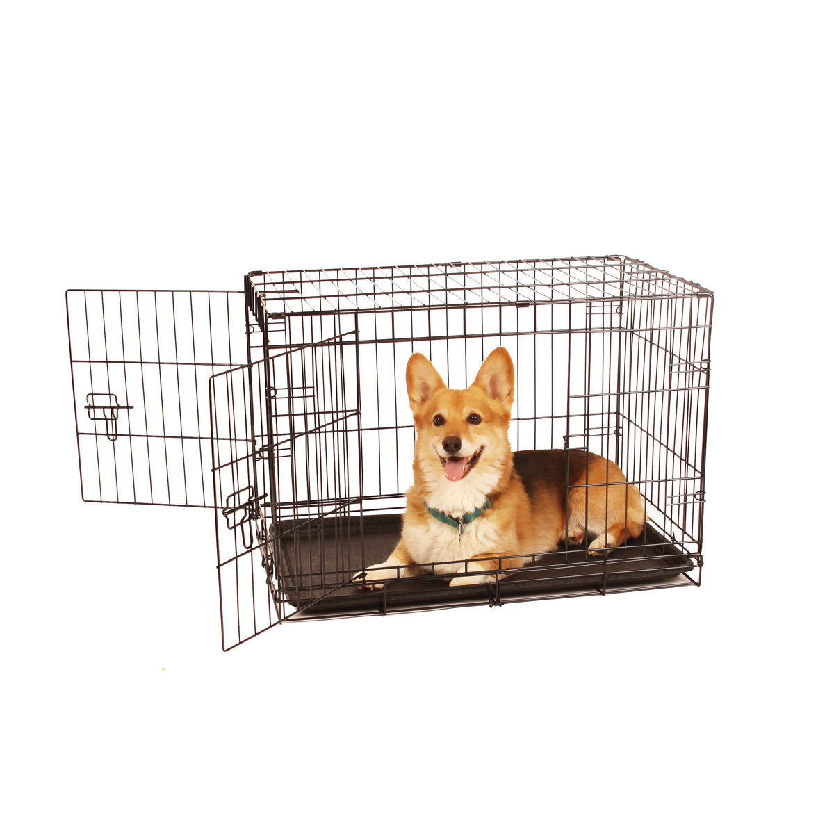 Double Door Metal Dog Crate K4856
