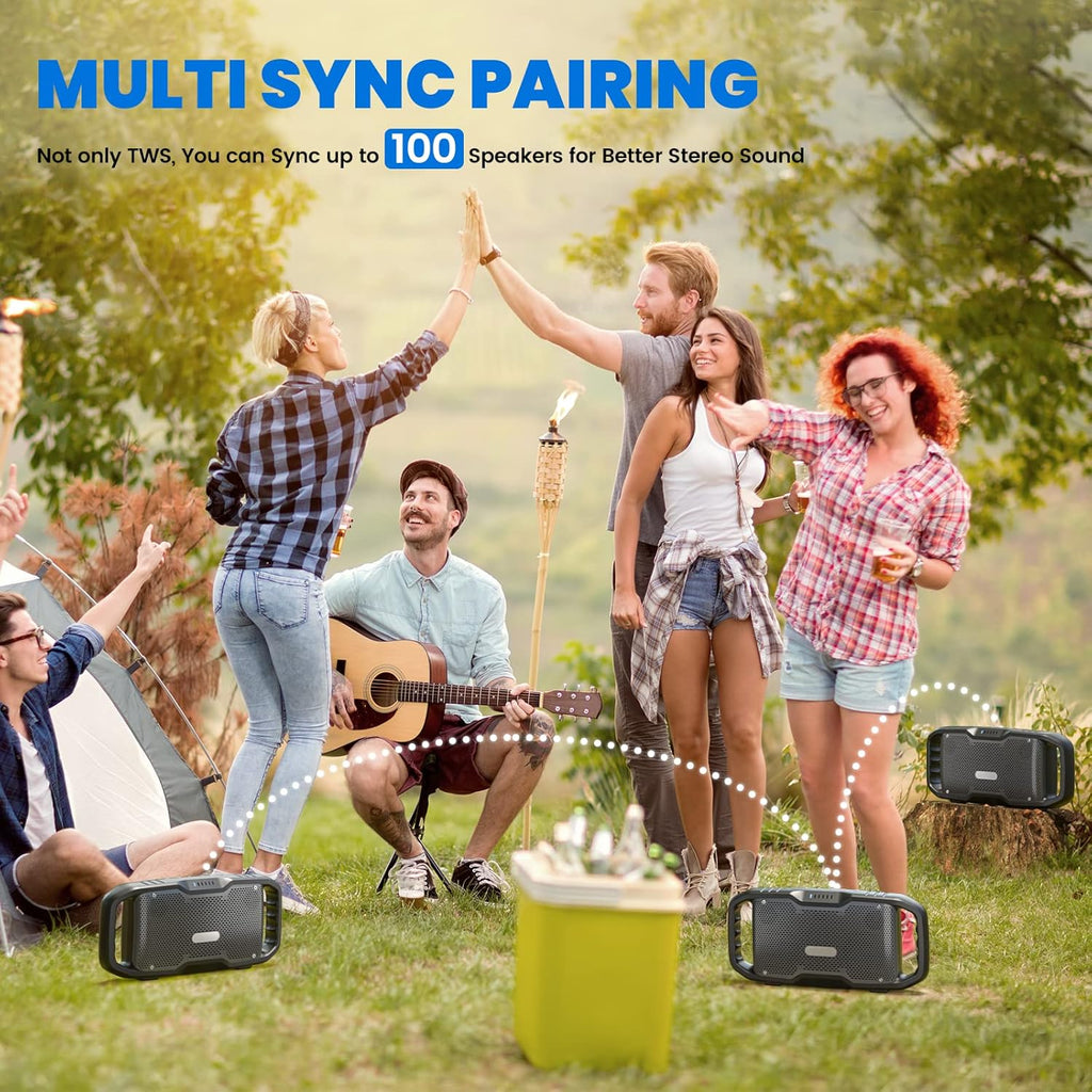 Portable Waterproof 50W Bluetooth Speaker with Subwoofer O14055