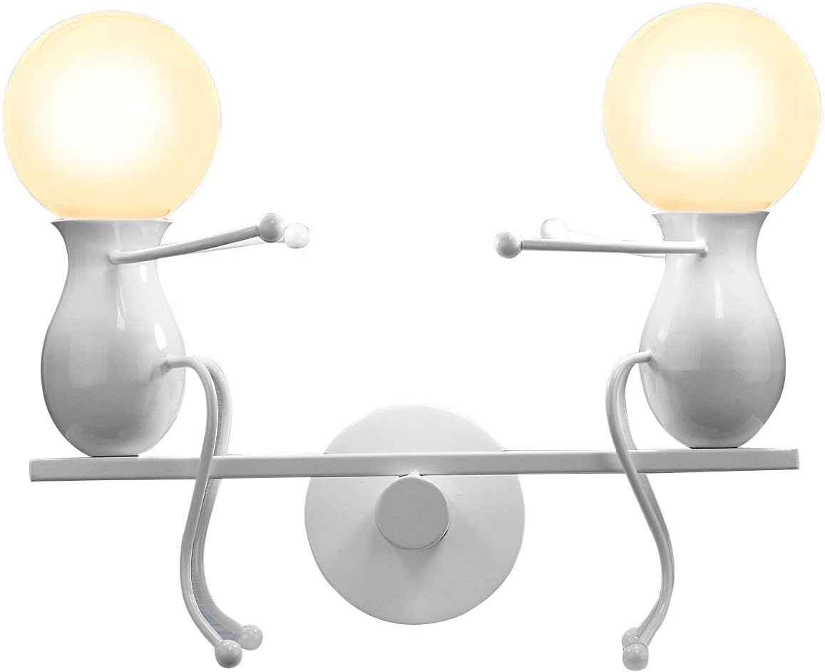 Cartoon Double Wall Sconce White H151668