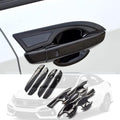 ABS Carbon Fiber Print Exterior Door Handle Cover Trim E4285