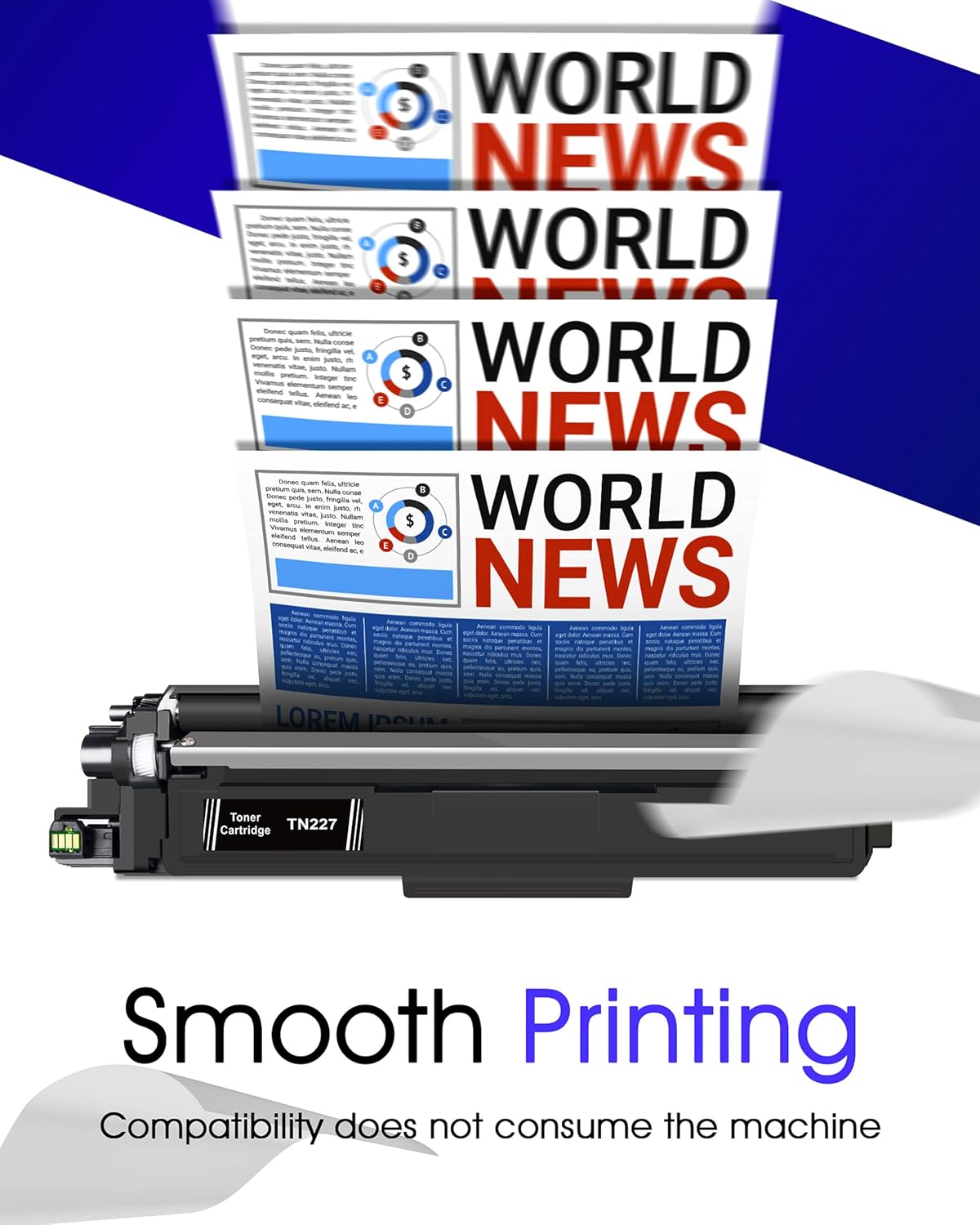 Compatible Toner Cartridge Replacement 4 Pack O580