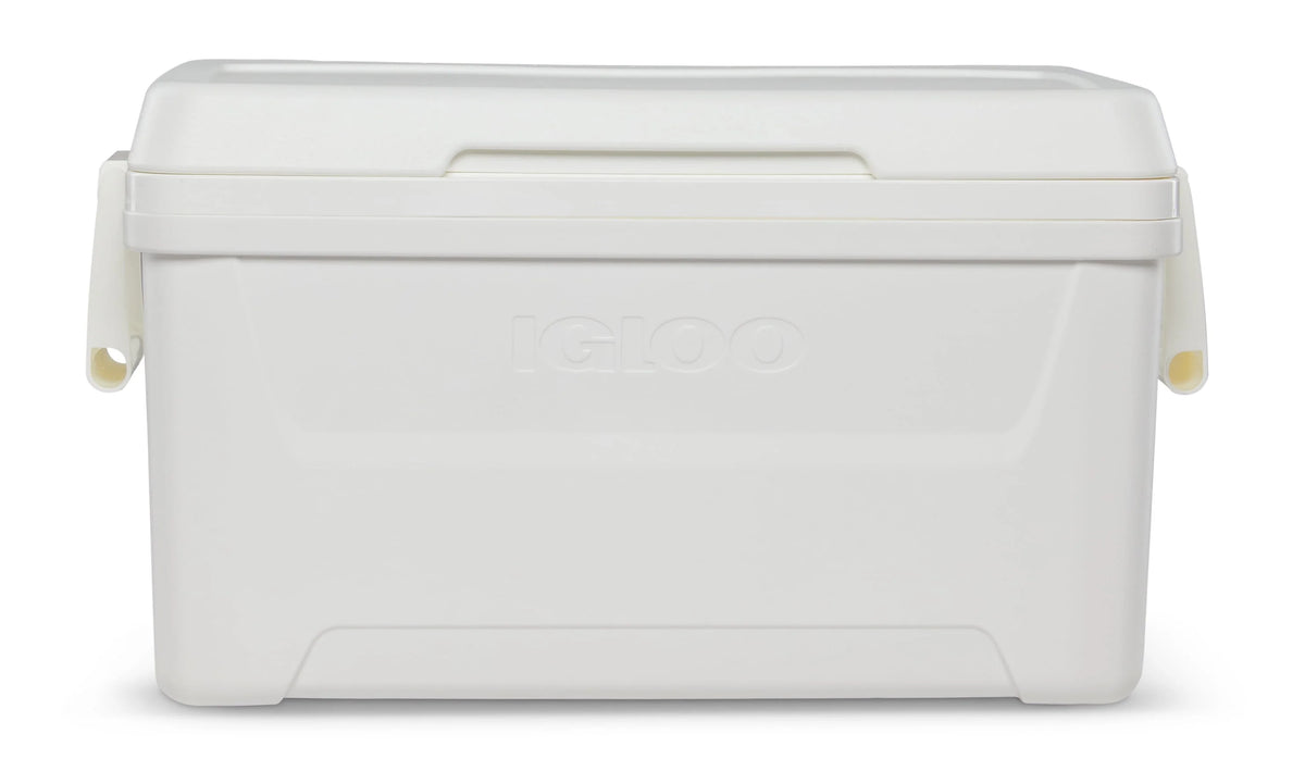 48 QT White Hard Sided Ice Chest Cooler Z2803