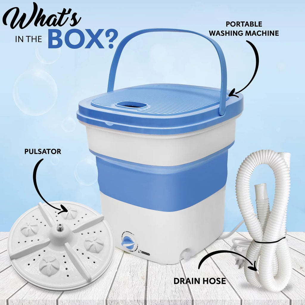 Foldable Lightweight Mini Washing Machine, 4.41 lbs Q91459