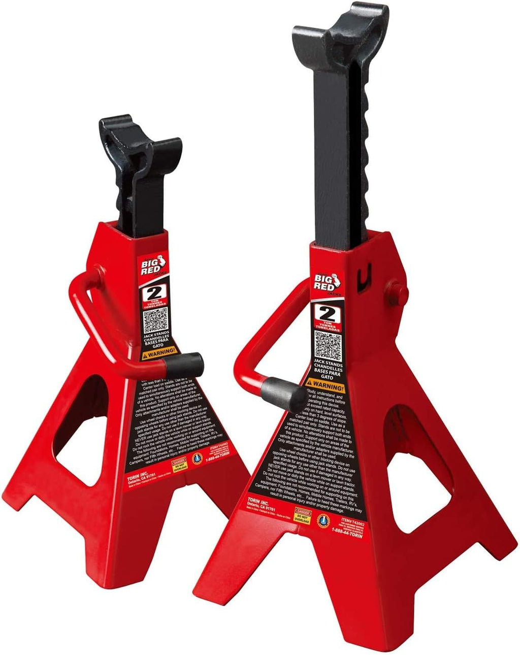 2 Ton Hydraulic Trolley Floor Jack with 2 Jack Stands J799175