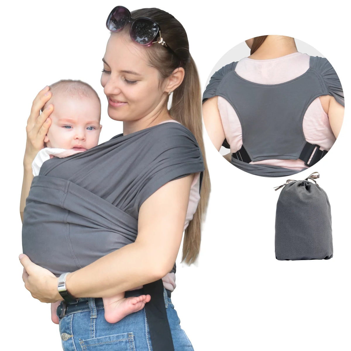 Organic Cotton Adjustable Baby Wrap Carrier G530