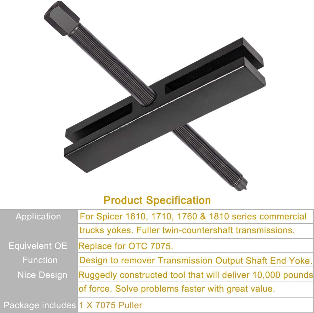 Shaft Protector Set, Large Gear and Pulley Puller & Gear and Pulley Puller G986