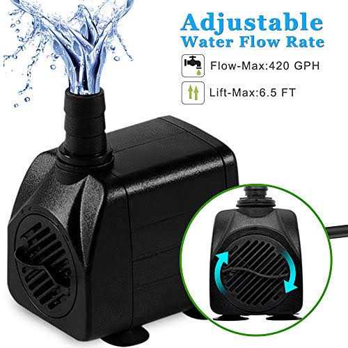 10W 160GPH Submersible Pump with Tubing R63896