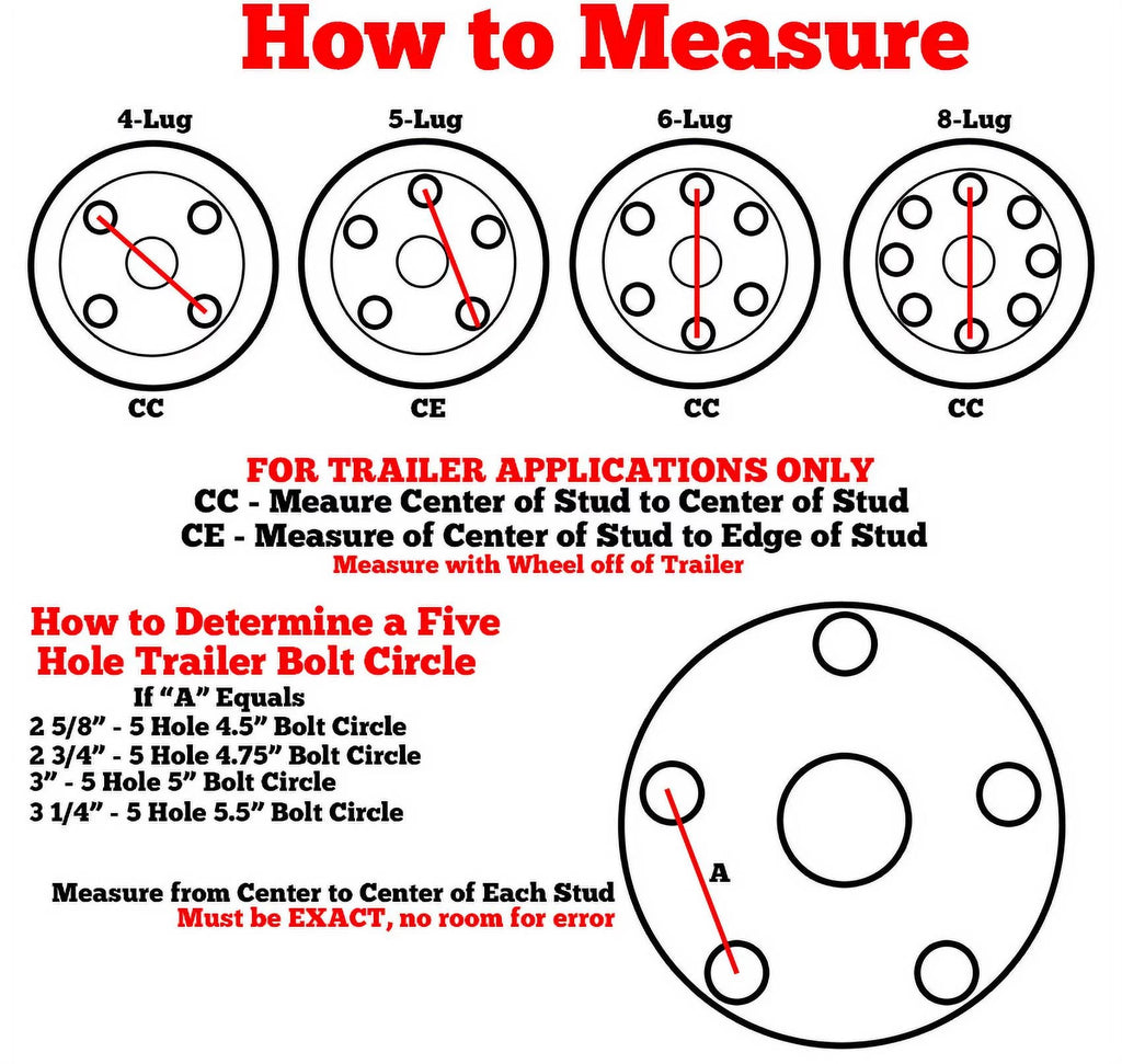 2-Pack Trailer Tire On Rim 480-12 5 Lug Galvanized Wheel M819176