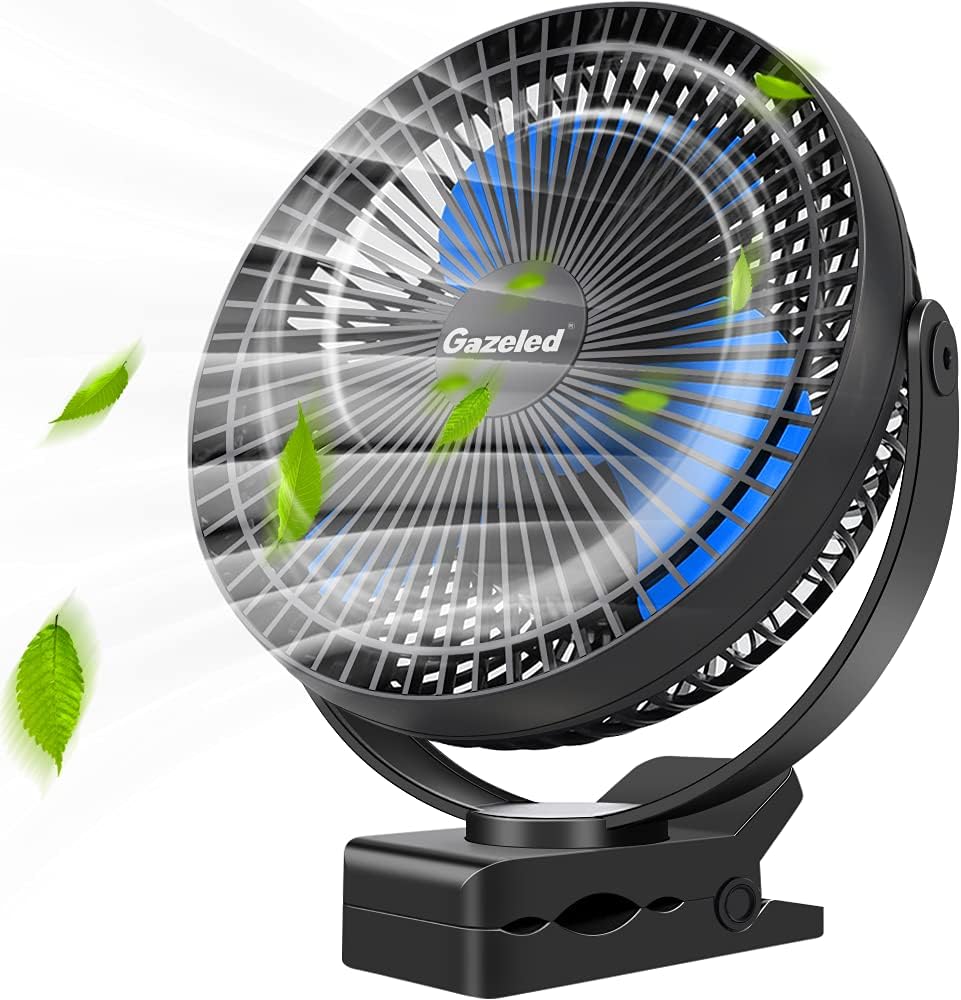 Rechargeable 10000mAh 8 Inch Clip On Fan E958