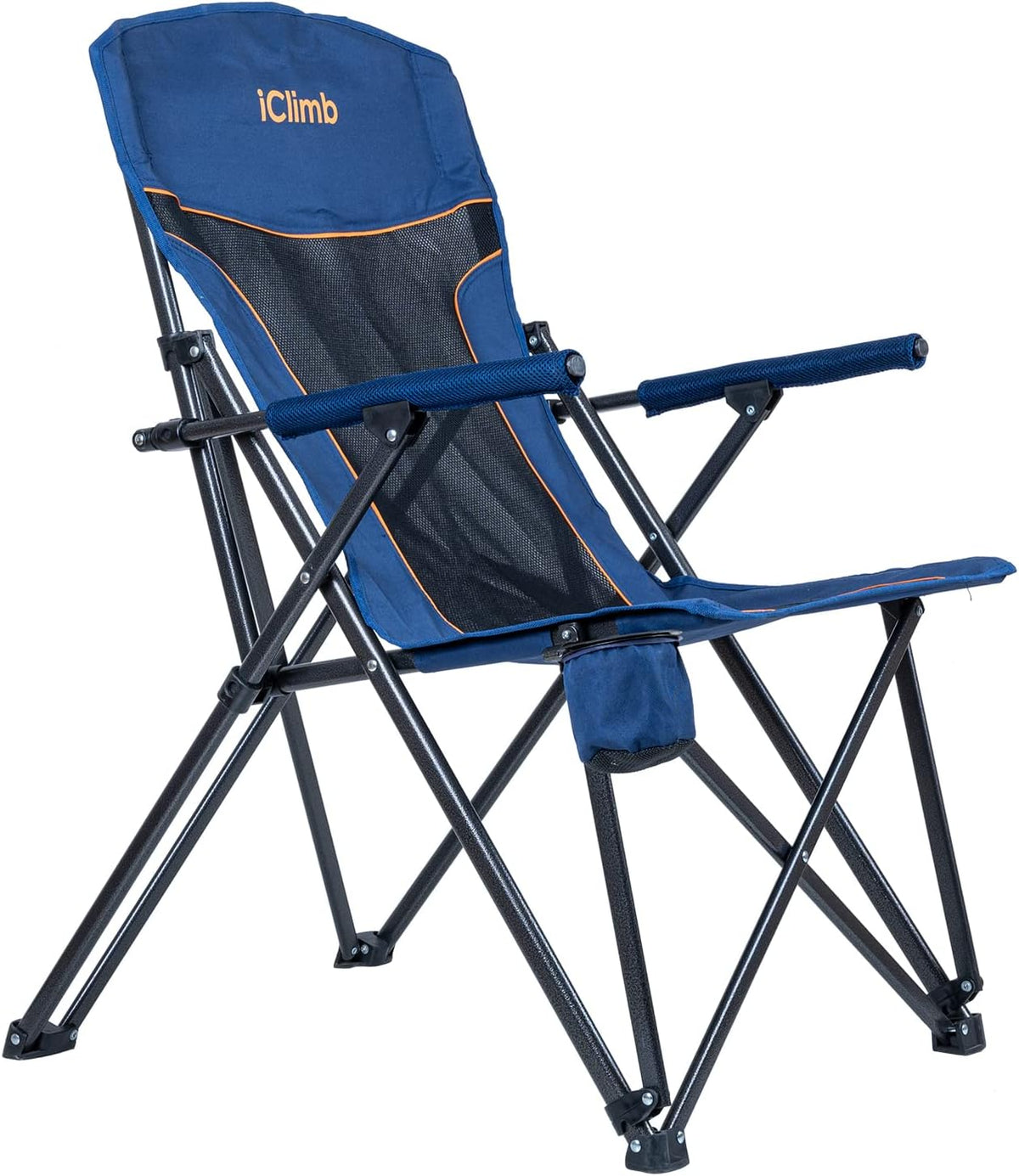 Heavy Duty Folding Mesh Camping Chair with Cup Holder and Carry Bag Q970