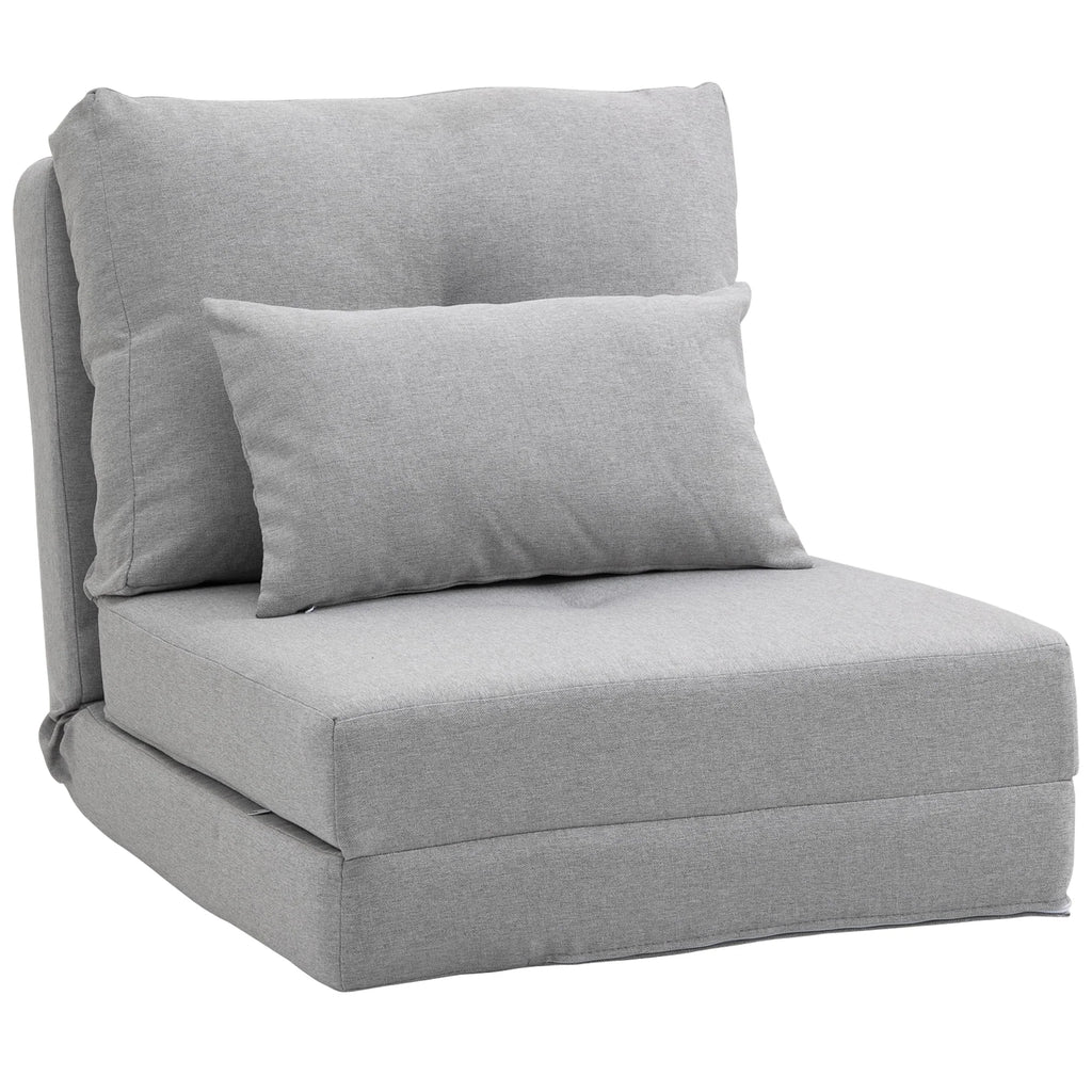 Light Gray 2-in-1 Floor Sofa Bed M2645
