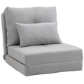 Light Gray 2-in-1 Floor Sofa Bed M2645