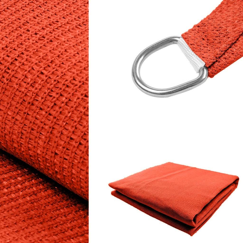 Square Sun Shade Sail Canopy Awning UV Block Red 10x10 K73357