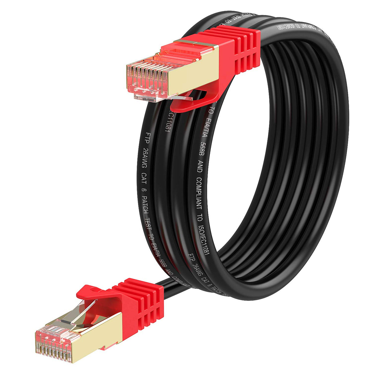 Outdoor Cat 6 Ethernet Cable 300ft 26AWG FTP Waterproof Direct Burial Y4509
