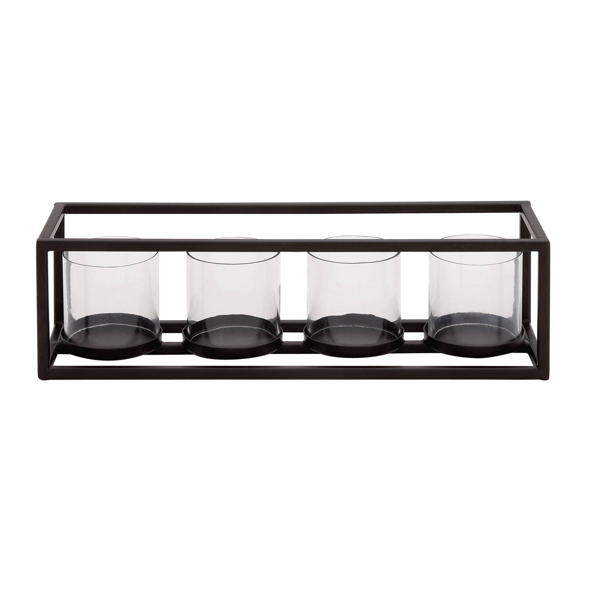 Metal and Glass Votive Holder H8496
