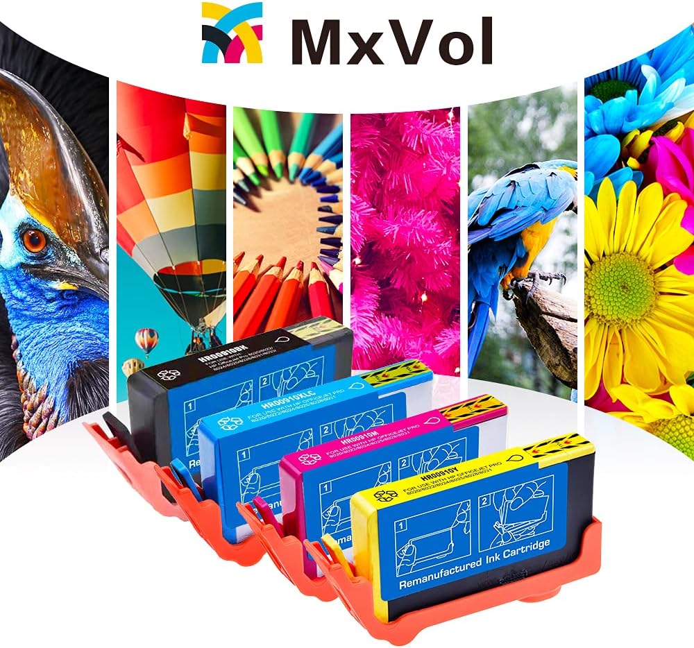 Remanufactured Ink Cartridge Replacement 4-Pack Black Cyan Magenta Yellow B3428