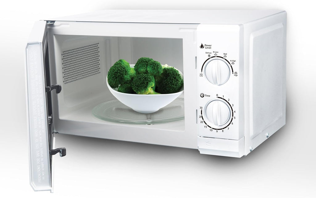 700-Watts 0.6 Cubic Feet White Countertop Microwave Oven I189
