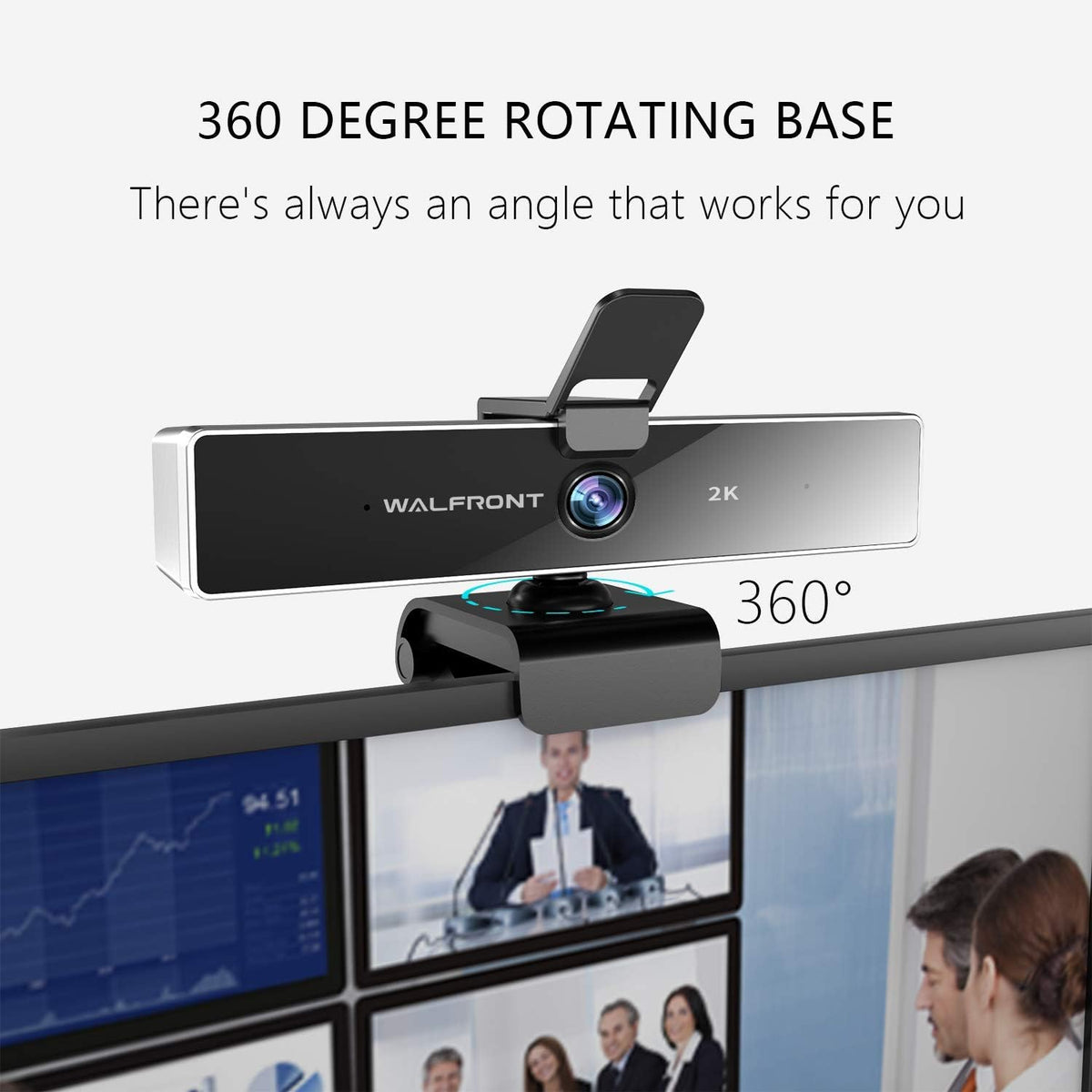 2K Webcam with Microphone and Privacy Cover N505