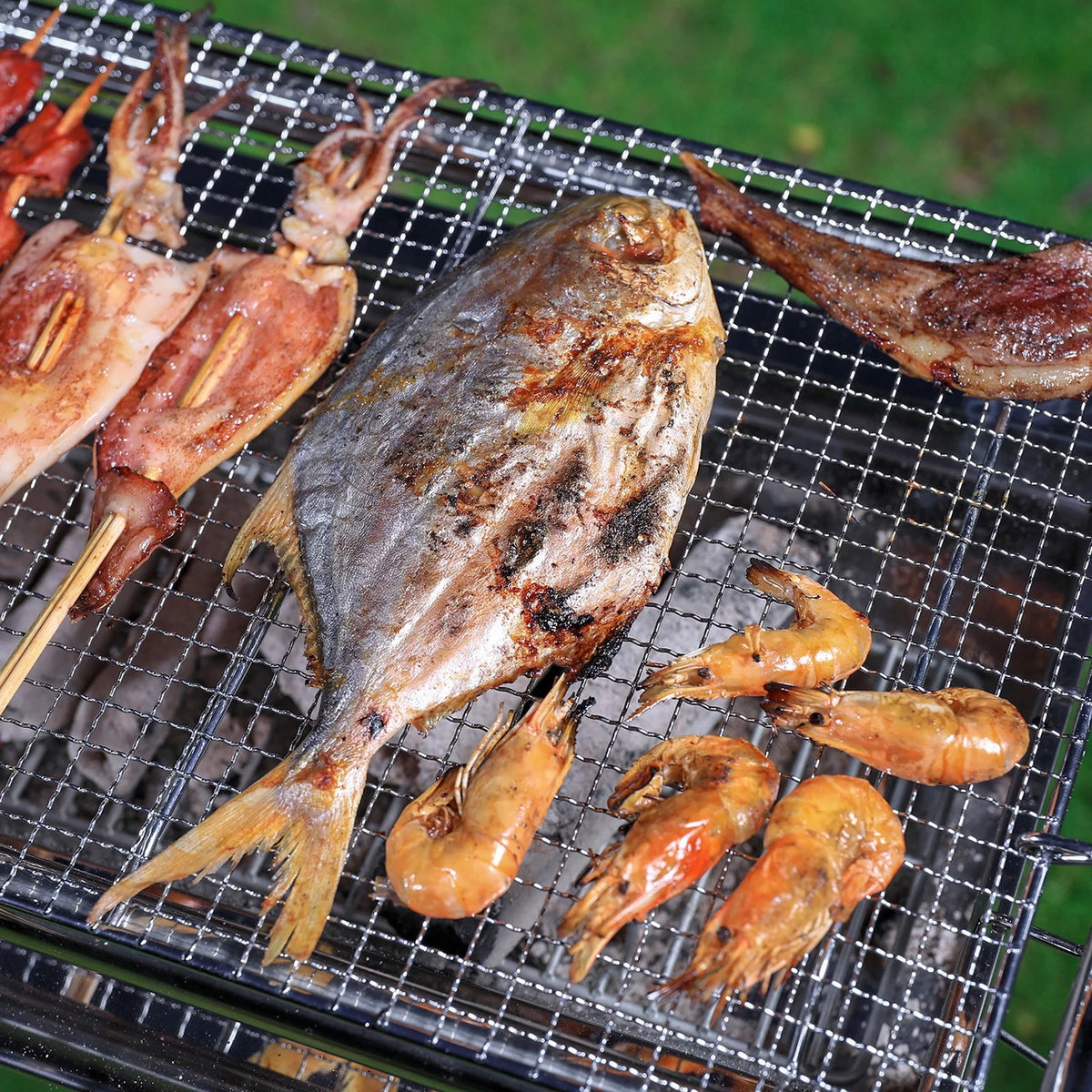 Foldable Stainless Steel Charcoal Grill P202060