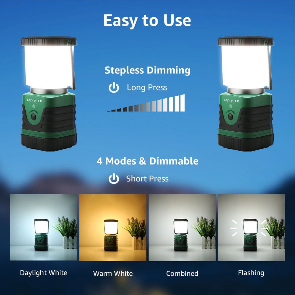LED Camping Lantern Rechargeable 1000LM 4400mAh B852