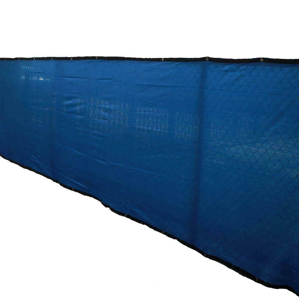 72 in. H x 600 in. W Polyethylene Blue Privacy Wind Screen Garden Fence K632