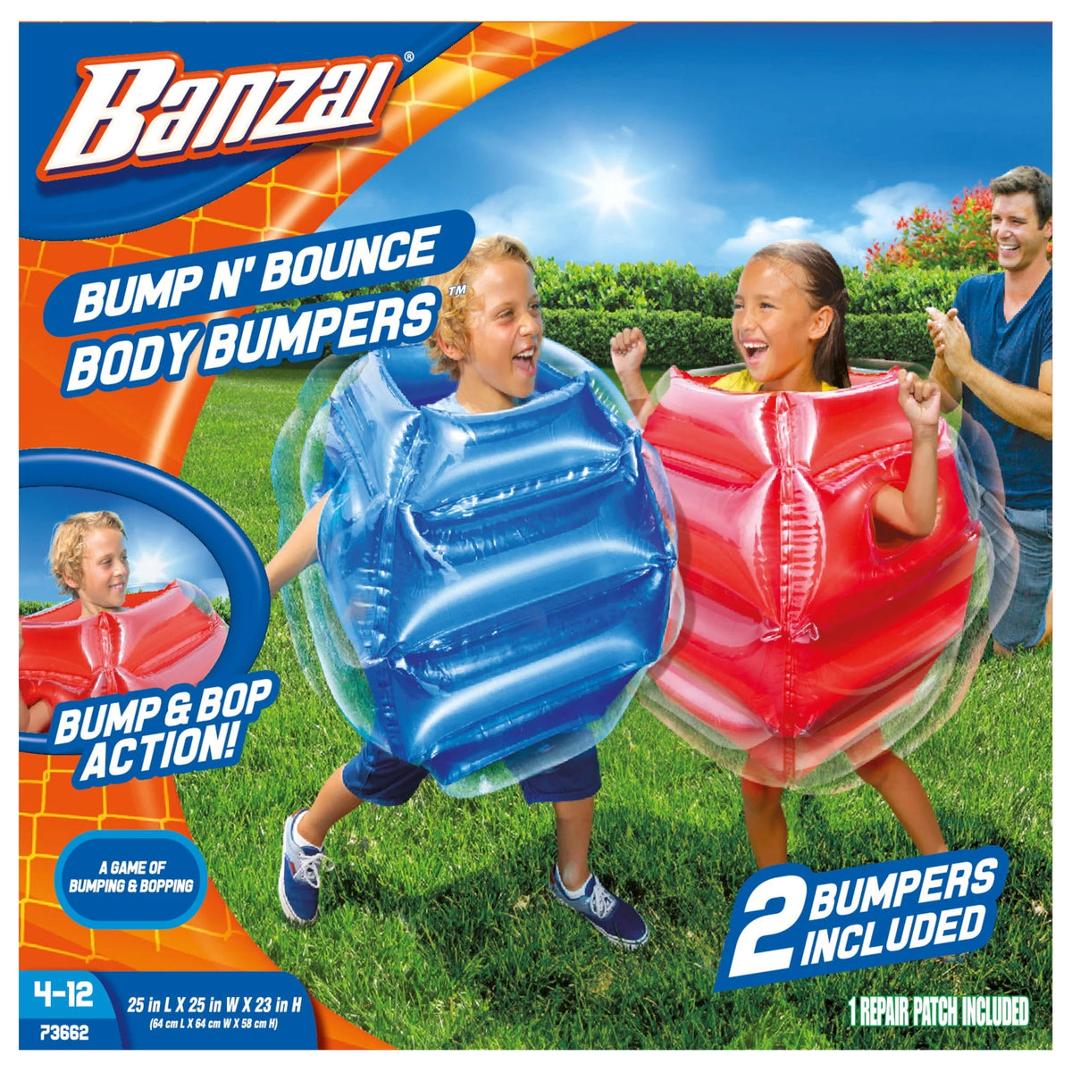 Plastic Body Bumpers in Red & Blue, 2 Bumpers U198793
