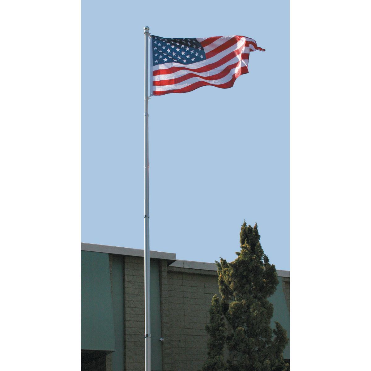 20 ft. Telescoping Flag Pole Kit Y599866