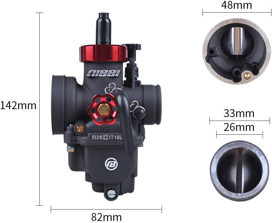 Motorcycle Carburetor PE26mm 125CC Kit with 48mm Air Filter P550908