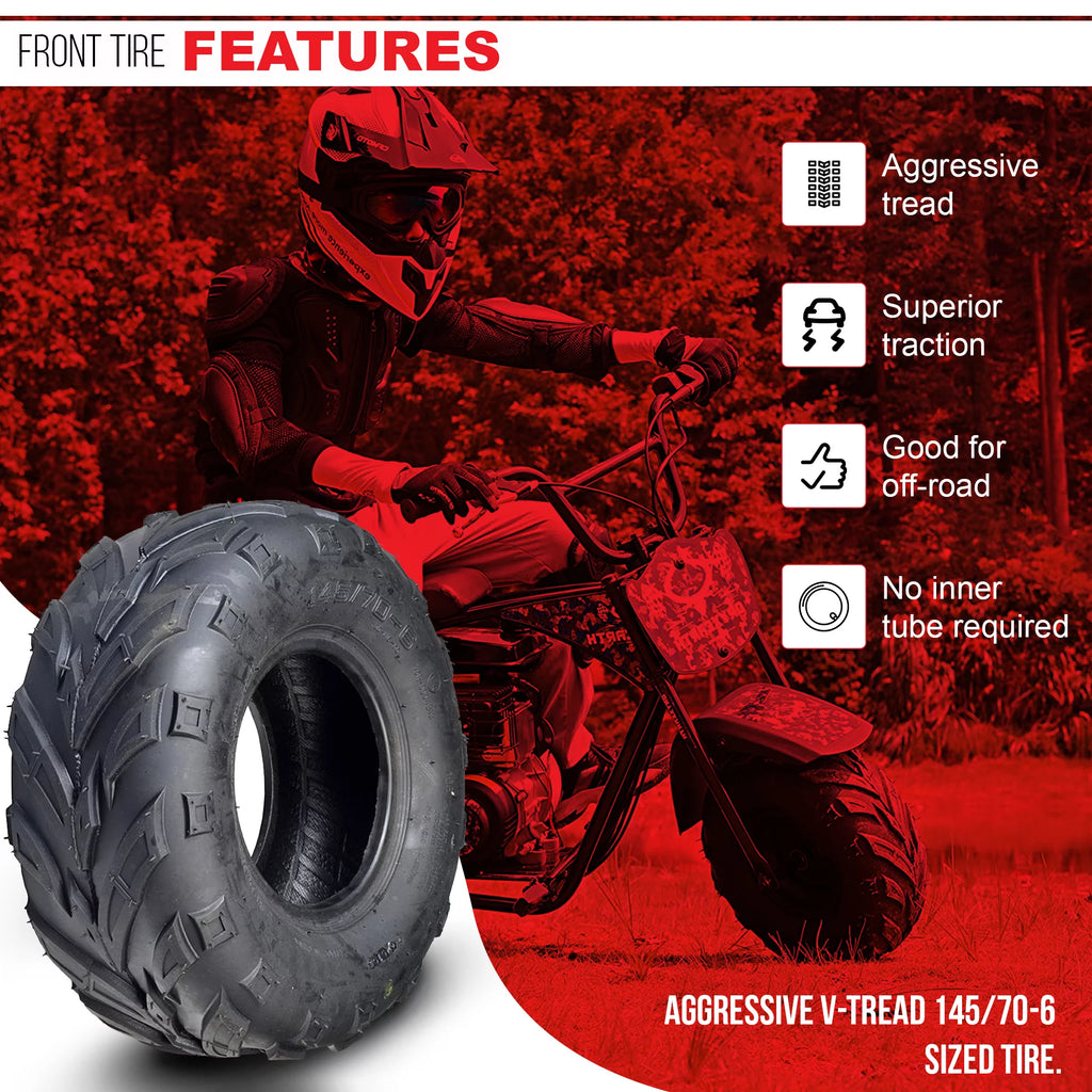 145/70-6 Front Tire with V-Tread All Terrain I8732