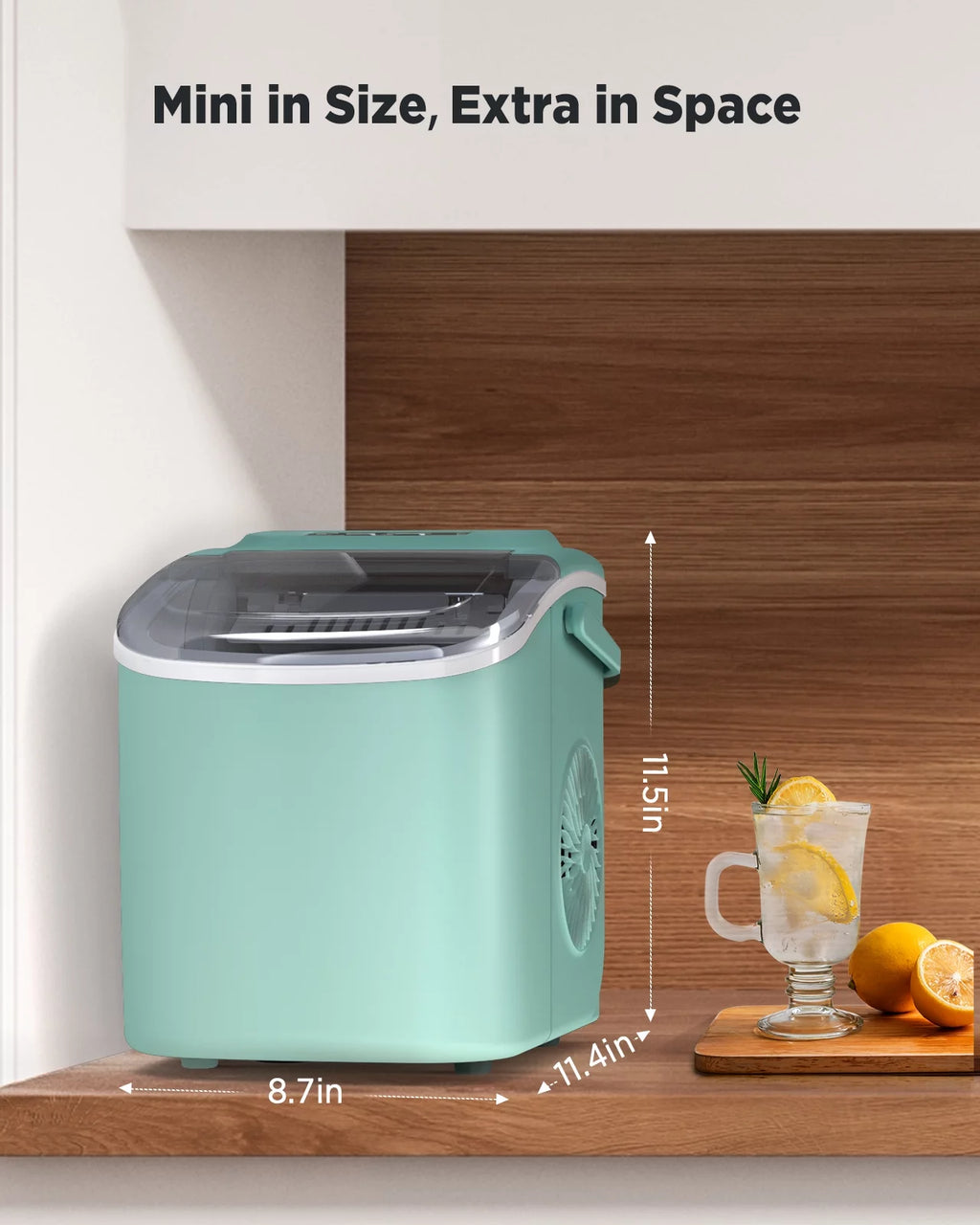 Countertop Ice Maker with Ice Scoop and Basket B5259
