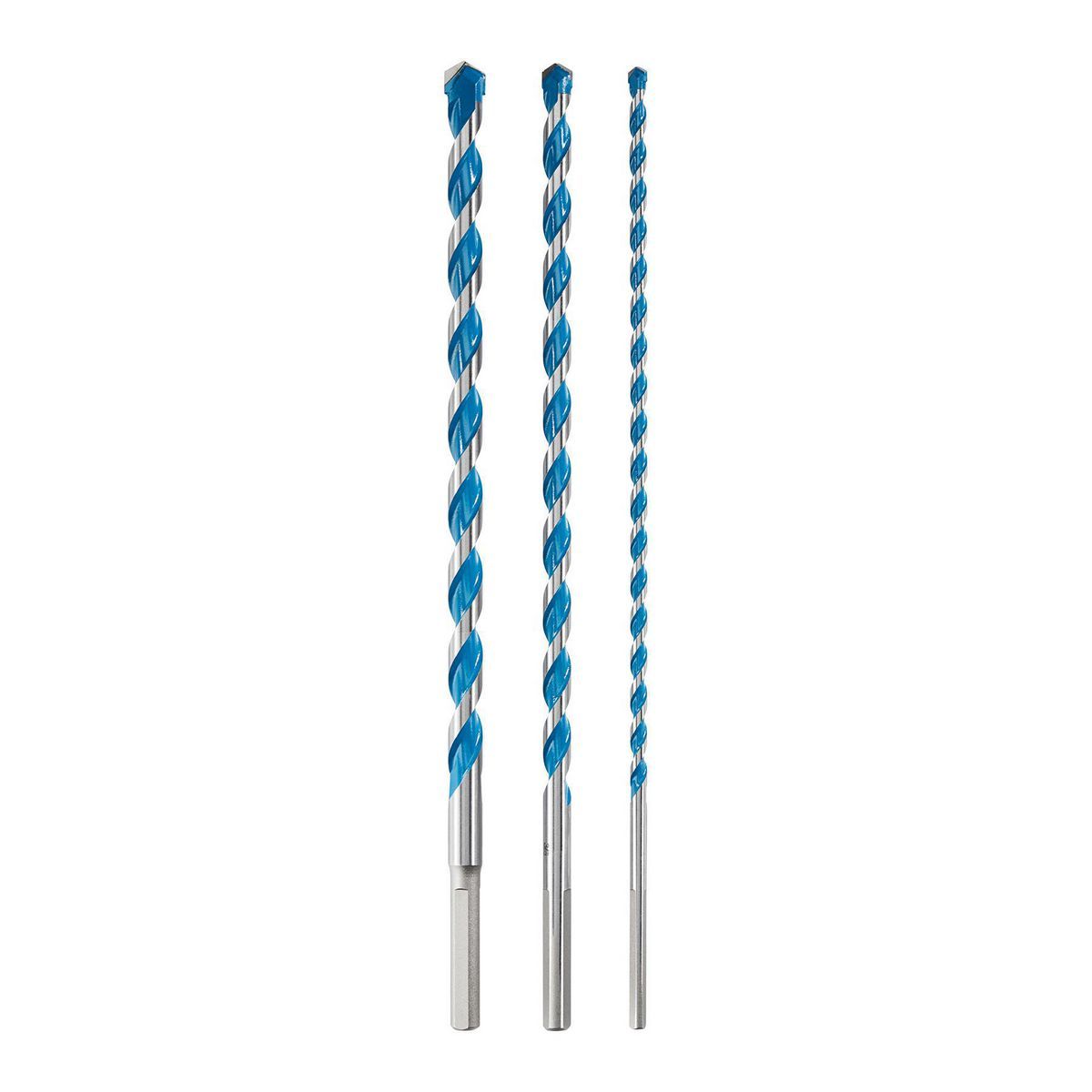 Hammer Drill Masonry Bit Set, 3-Piece F1814