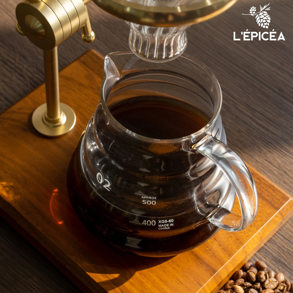 Pour over Coffee Maker Set Stainless Steel Glass Coffee Dripper F96779