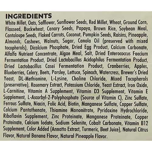 Sunburst Gourmet Blend Cockatiel Food Z930023