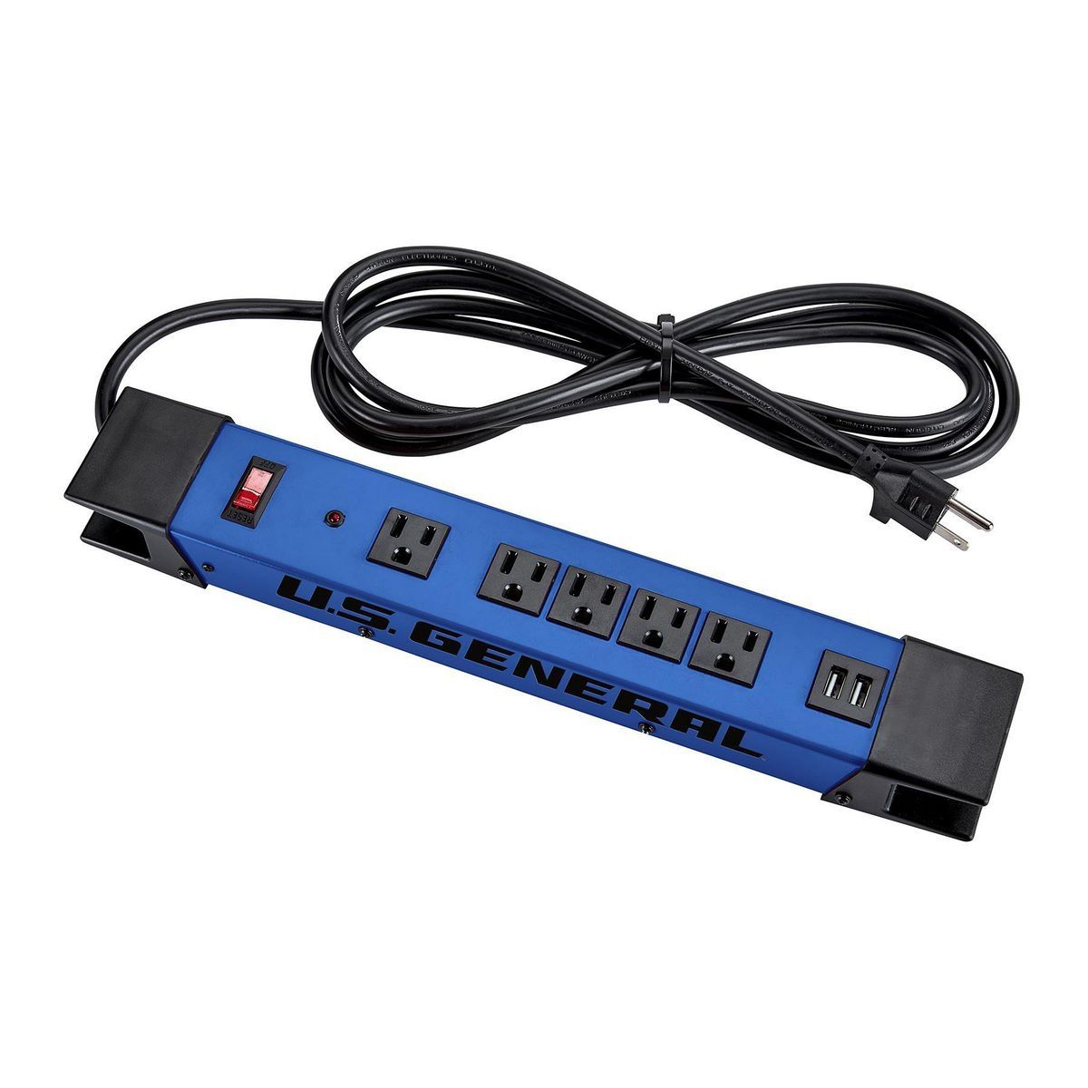 5-Outlet Magnetic Power Strip with 2 USB Ports Z66512