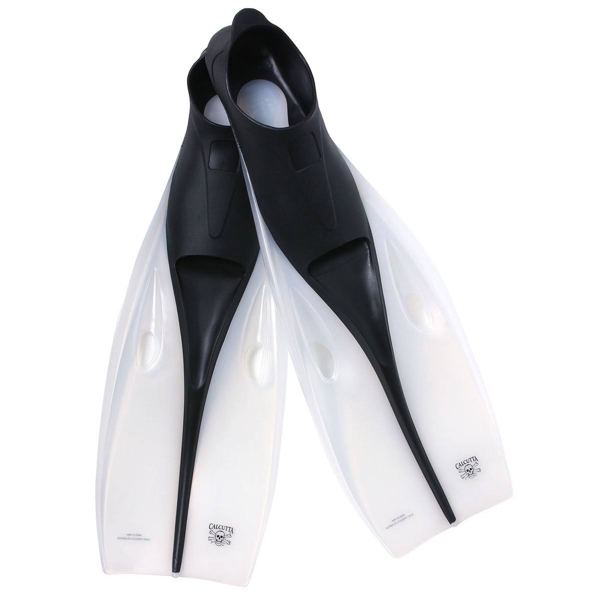 Slip on Swim Fins Sz 9-11 Clear/Black G847191