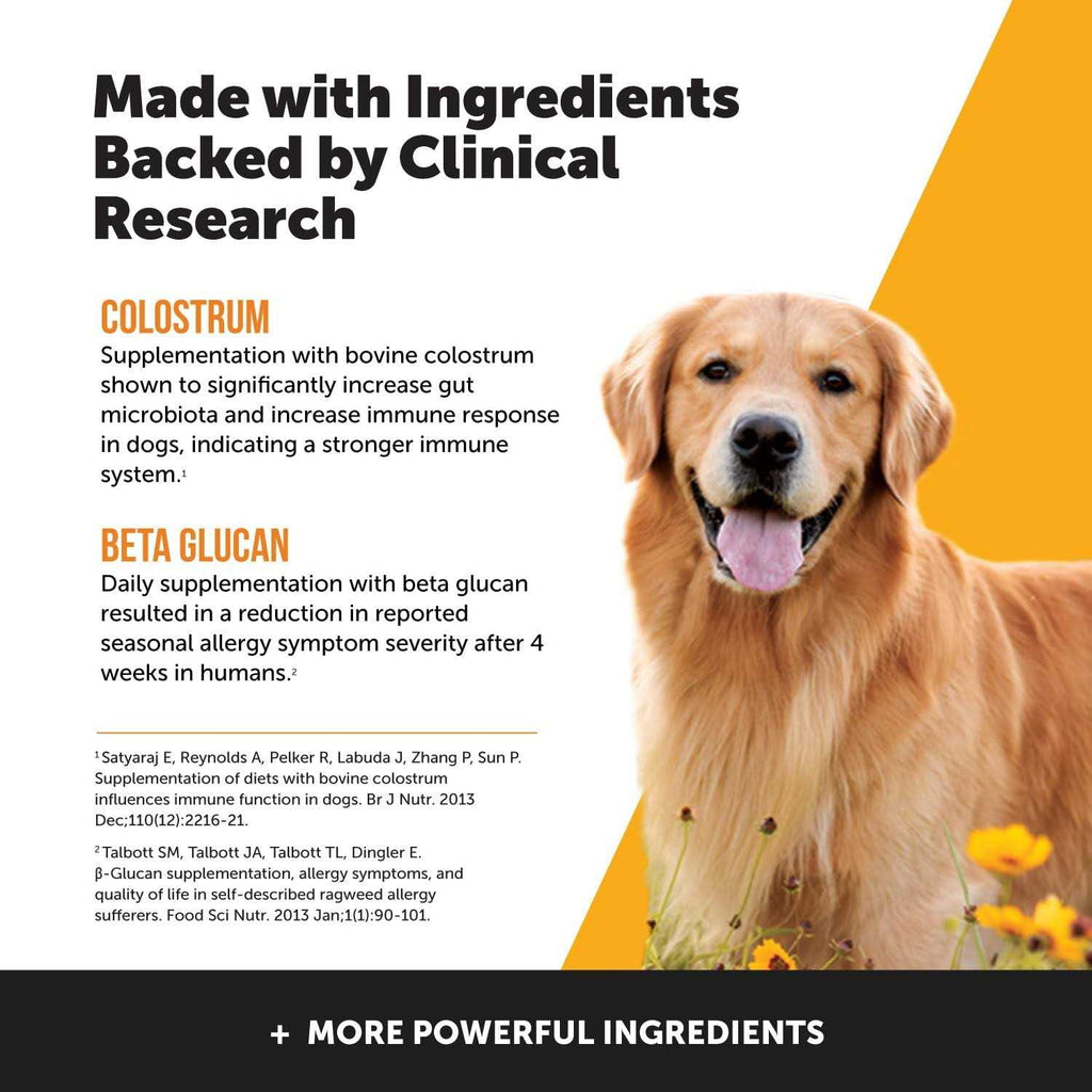 Dog Allergy Support Supplement with Probiotics Omegas and Zinc P636657