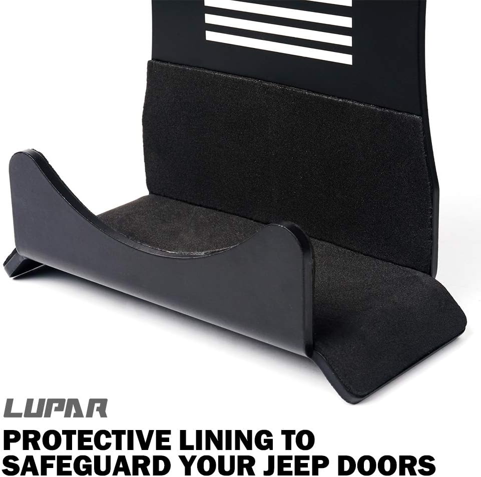 Aluminum Wall-Mounted Door Storage Rack Holder with Rubber Lining, 4 Pack F3774