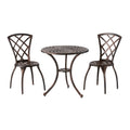 Modern Outdoor Cast Aluminum 3 Piece Bistro Set K580